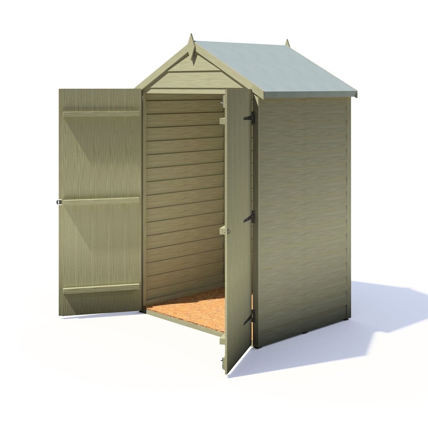 Shire Overlap Pressure Treated 4x3 Double Door