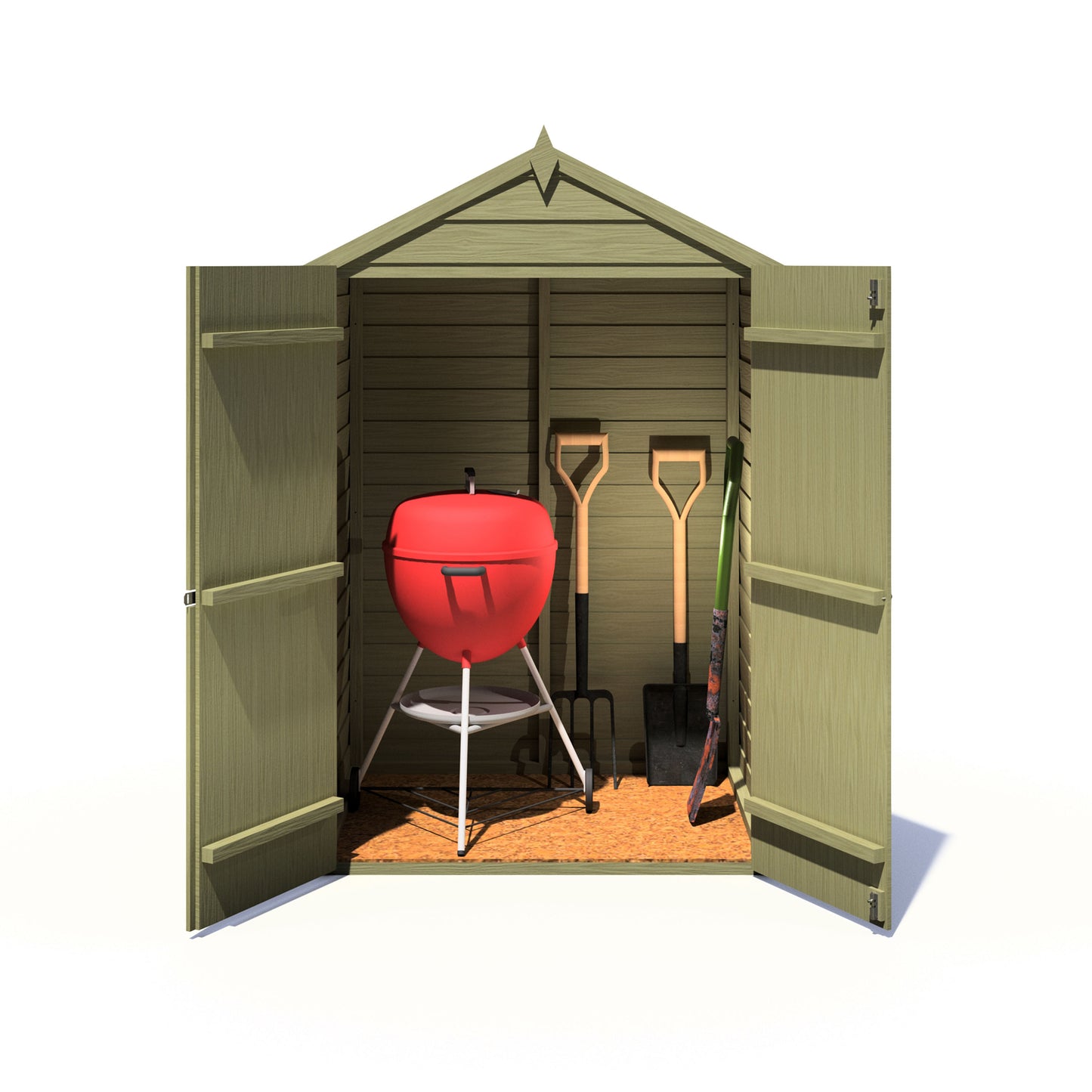 Shire Overlap Pressure Treated 4x3 Double Door