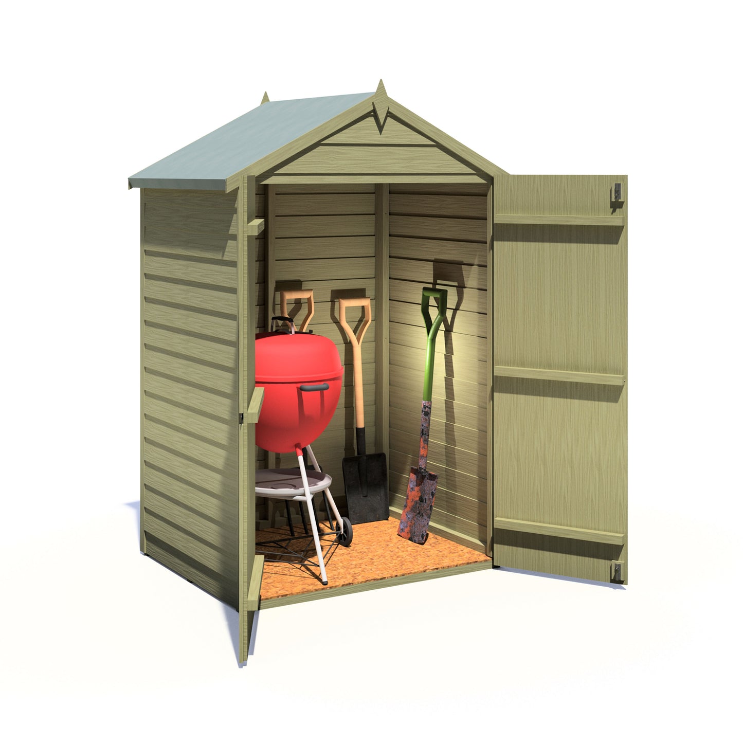 Shire Overlap Pressure Treated 4x3 Double Door