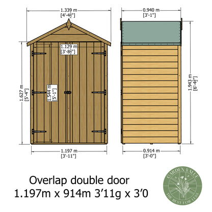 Shire Overlap Double Door 4x3 D/D