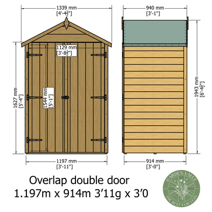 Shire Overlap Double Door 4x3 D/D