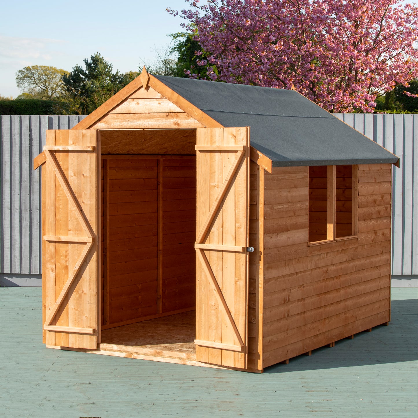 Shire Overlap 8x6 Double Door Value With Window