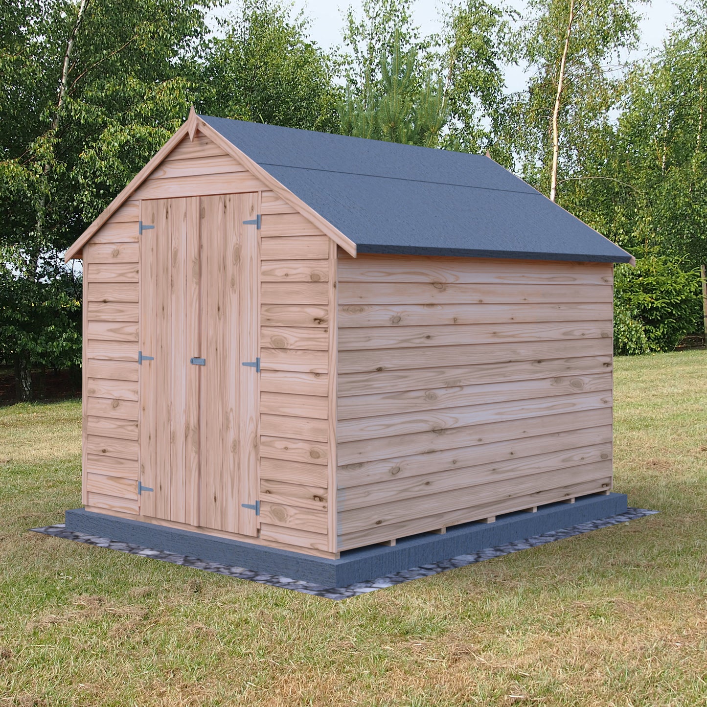 Shire Overlap 8x6 Double Door Value With Window