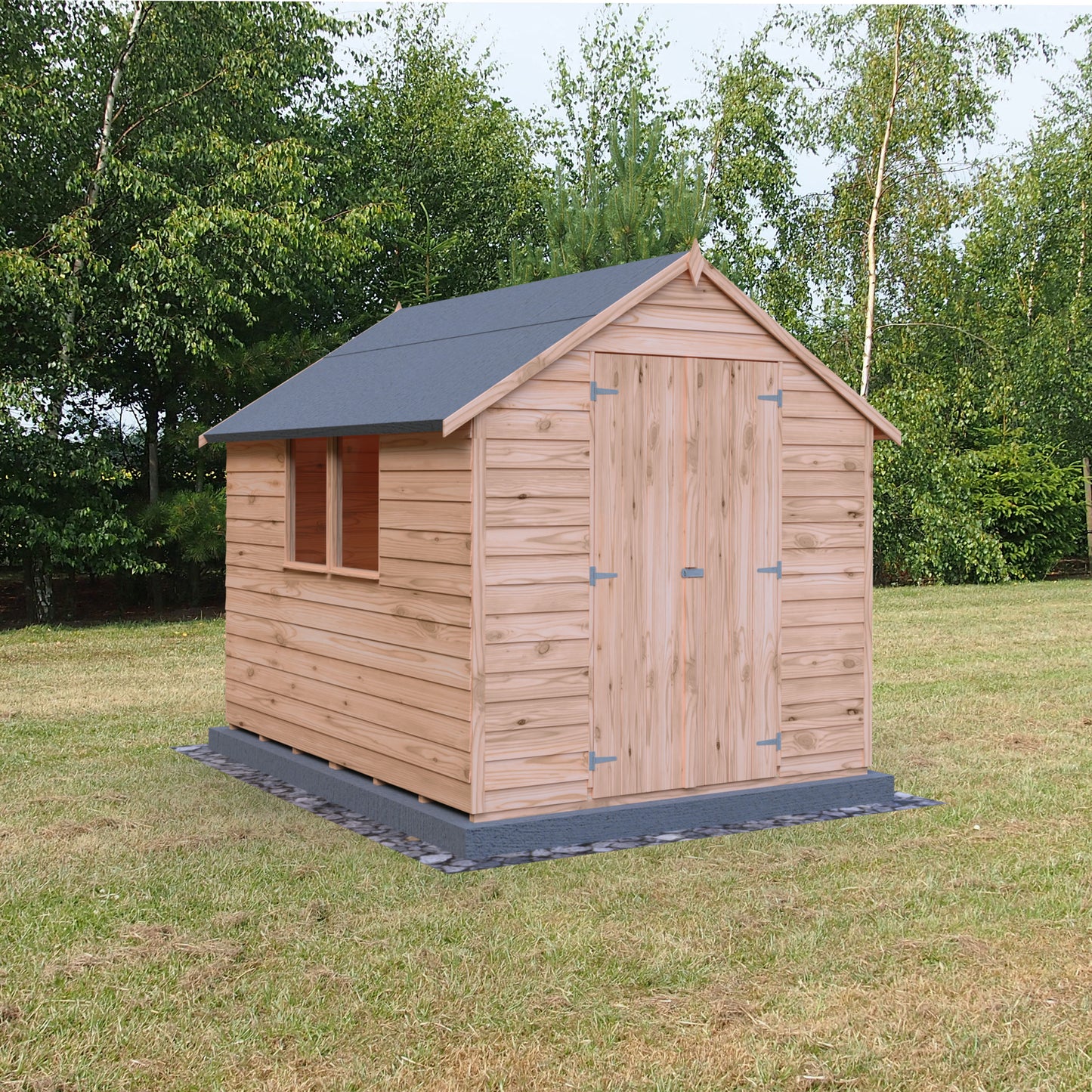 Shire Overlap 8x6 Double Door Value With Window
