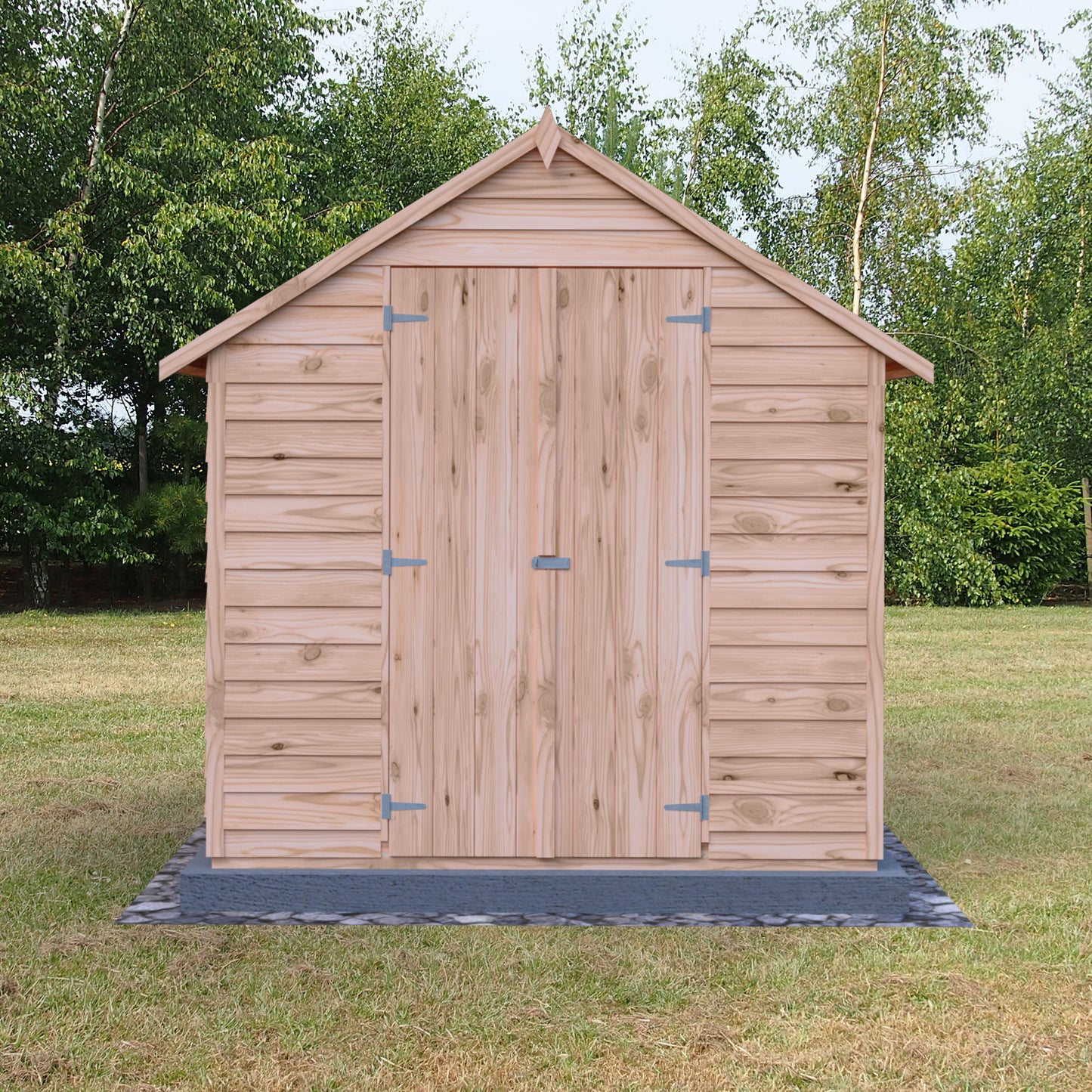 Shire Overlap 8x6 Double Door Value With Window