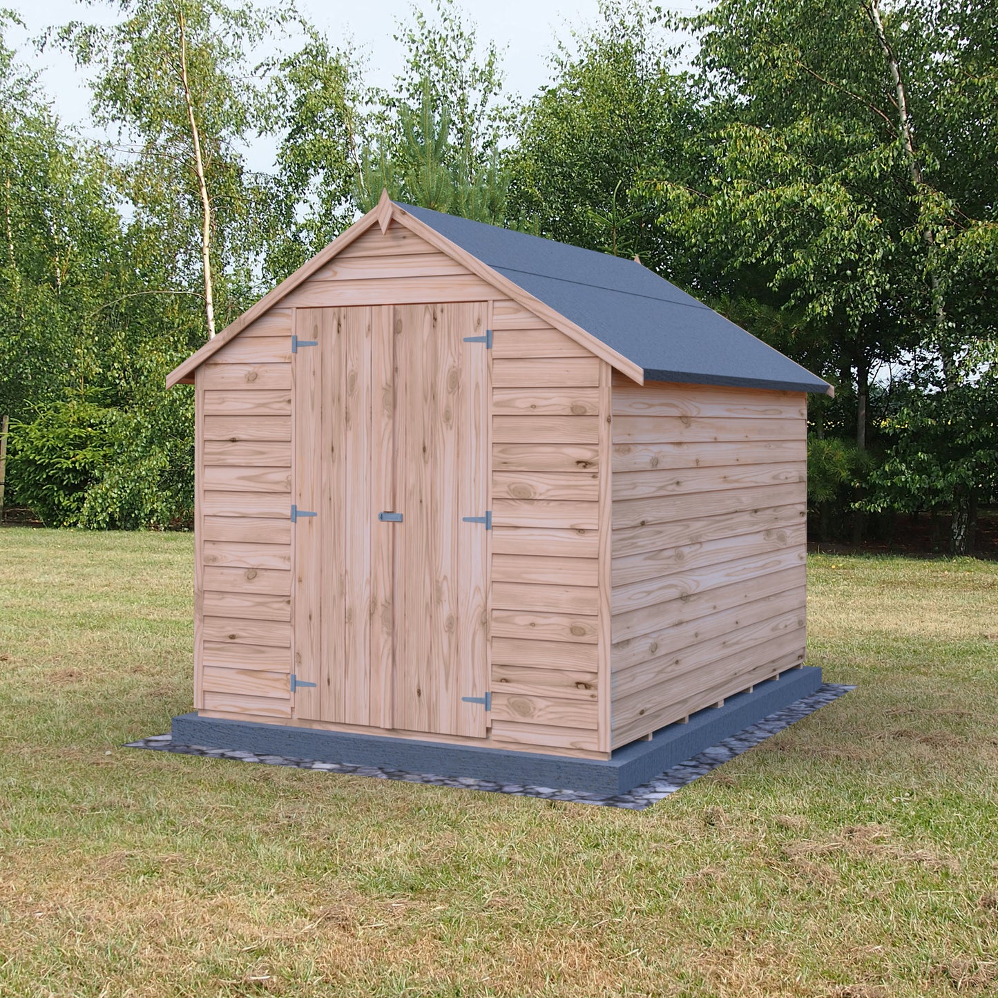 Shire Overlap 8x6 Double Door Value With Window