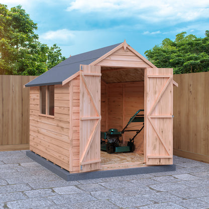 Shire Overlap 8x6 Double Door Value With Window