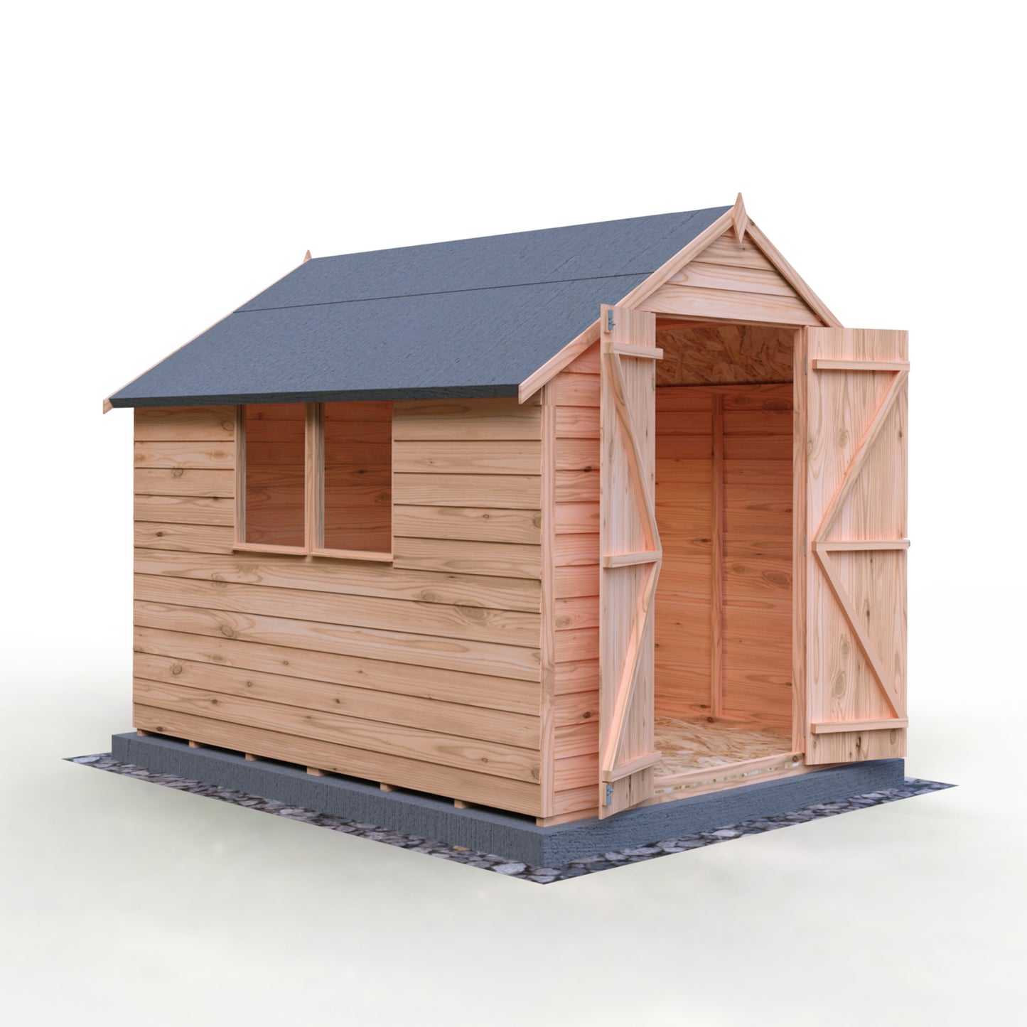 Shire Overlap 8x6 Double Door Value With Window