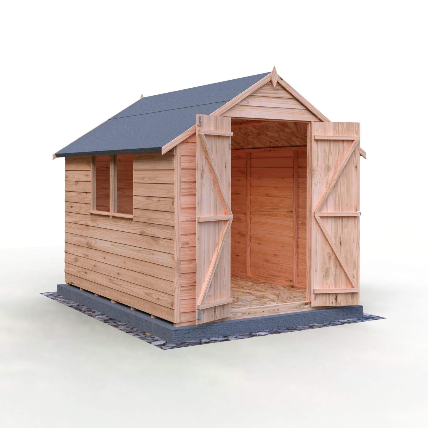 Shire Overlap 8x6 Double Door Value With Window