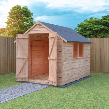 Shire Overlap 8x6 Double Door Value With Window