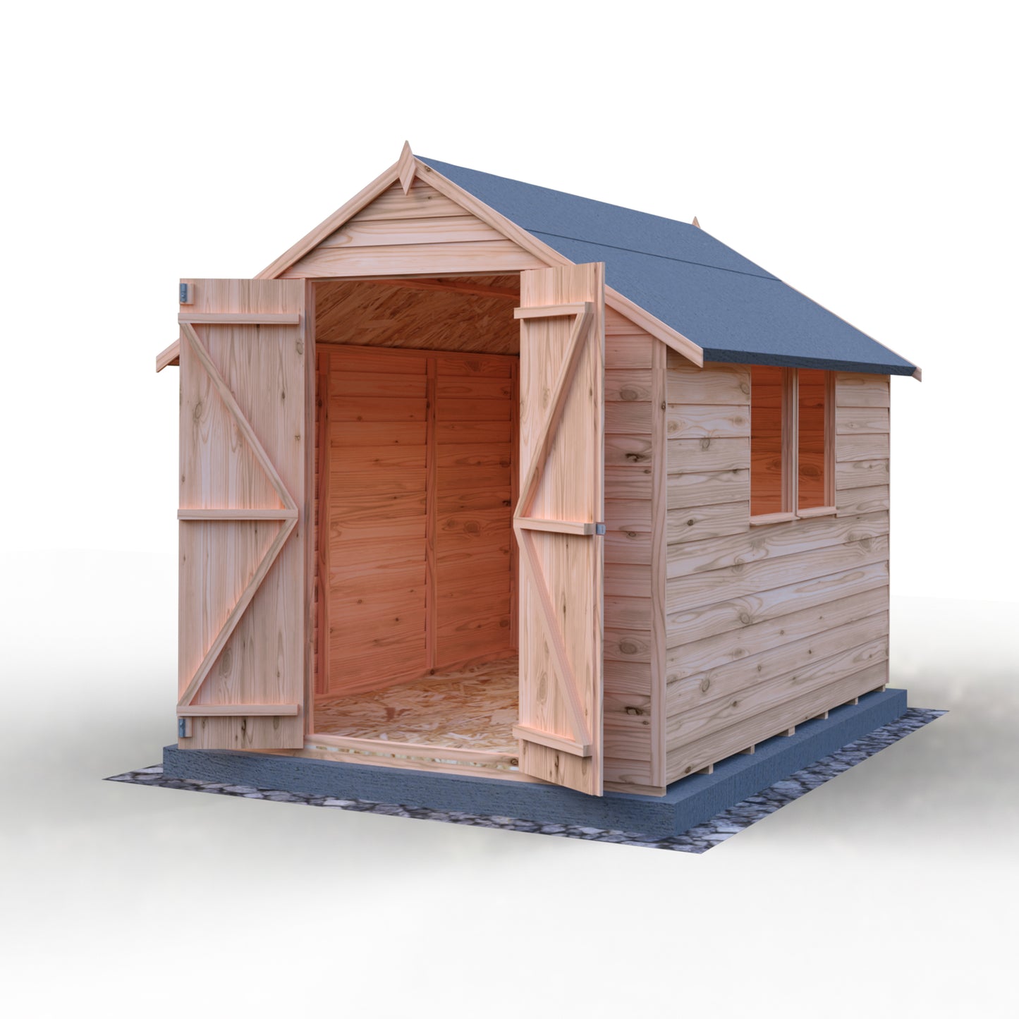 Shire Overlap 8x6 Double Door Value With Window