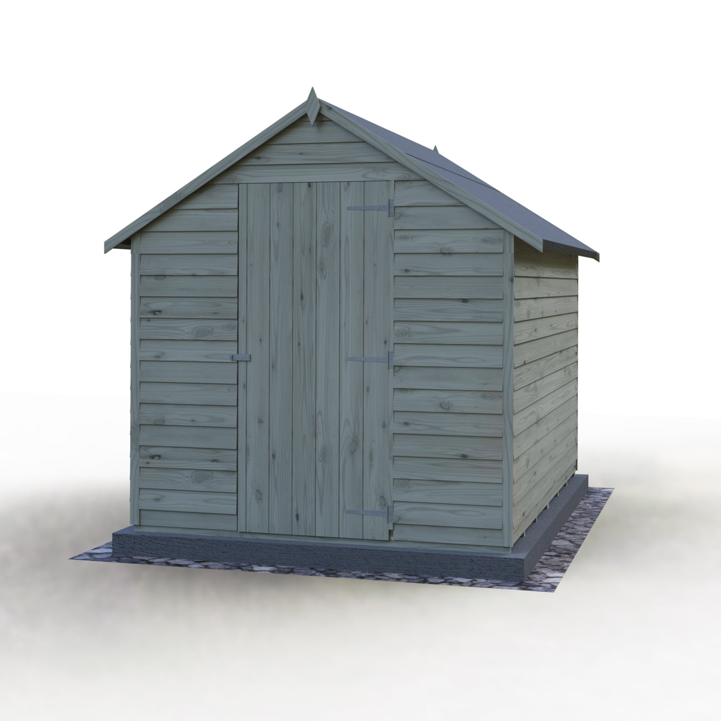 Shire Overlap 8x6 Single Door Value with Window Pressure treated