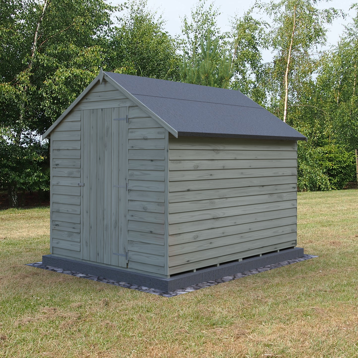 Shire Overlap 8x6 Single Door Value with Window Pressure treated