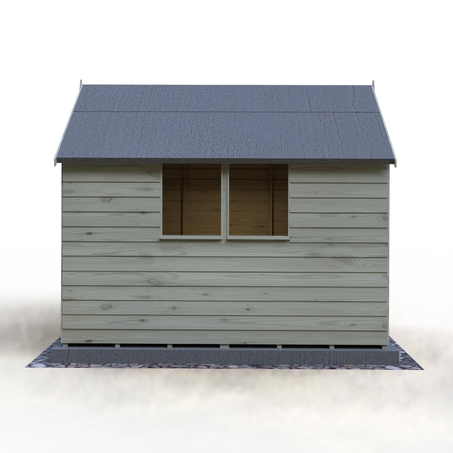 Shire Overlap 8x6 Single Door Value with Window Pressure treated