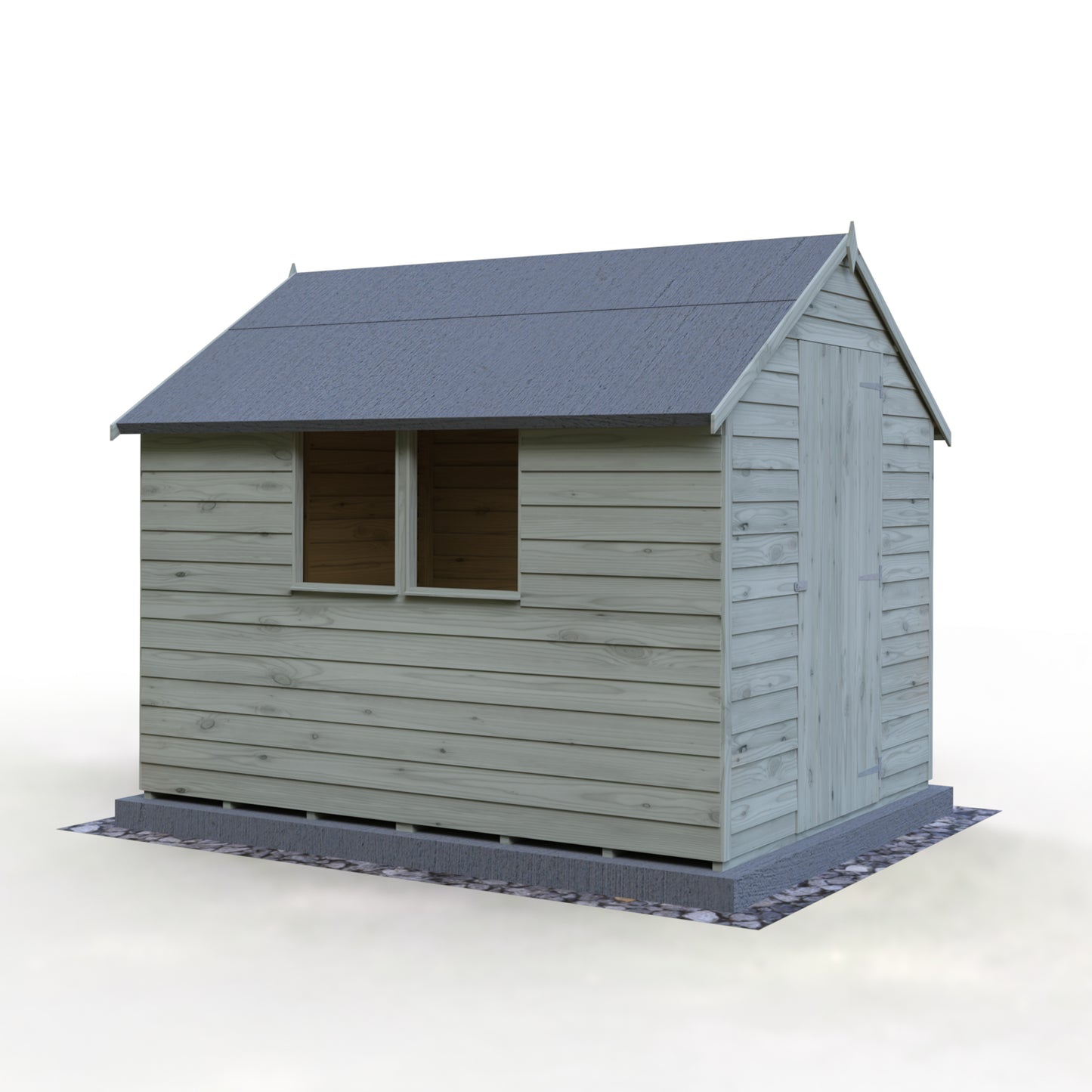 Shire Overlap 8x6 Single Door Value with Window Pressure treated