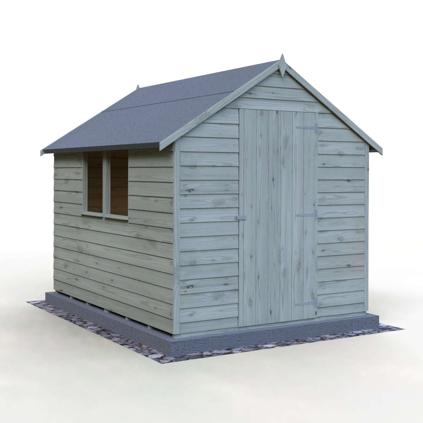 Shire Overlap 8x6 Single Door Value with Window Pressure treated