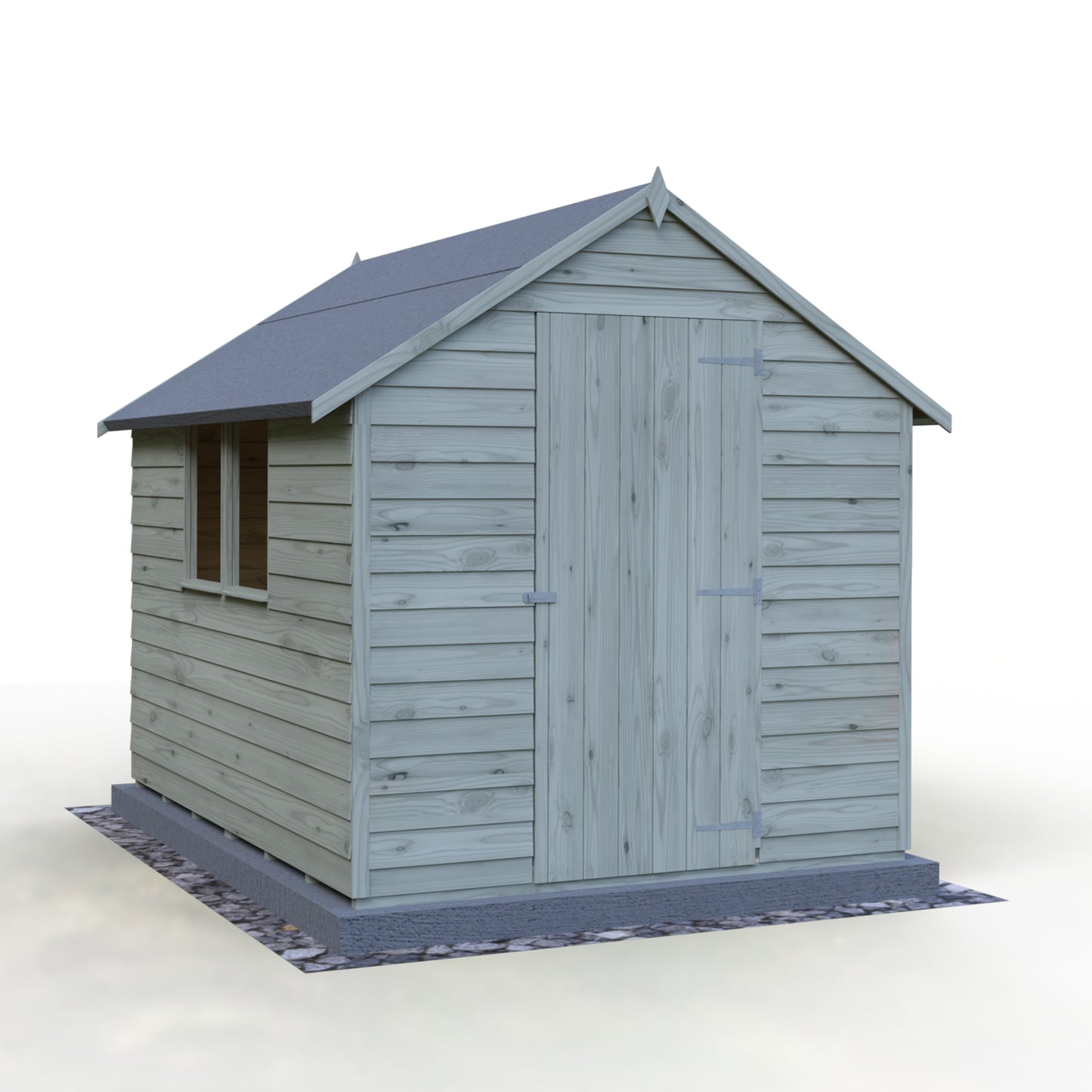 Shire Overlap 8x6 Single Door Value with Window Pressure treated