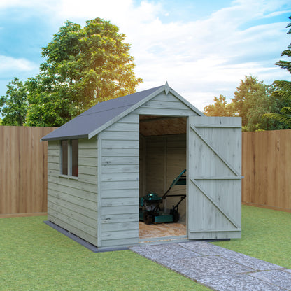 Shire Overlap 8x6 Single Door Value with Window Pressure treated