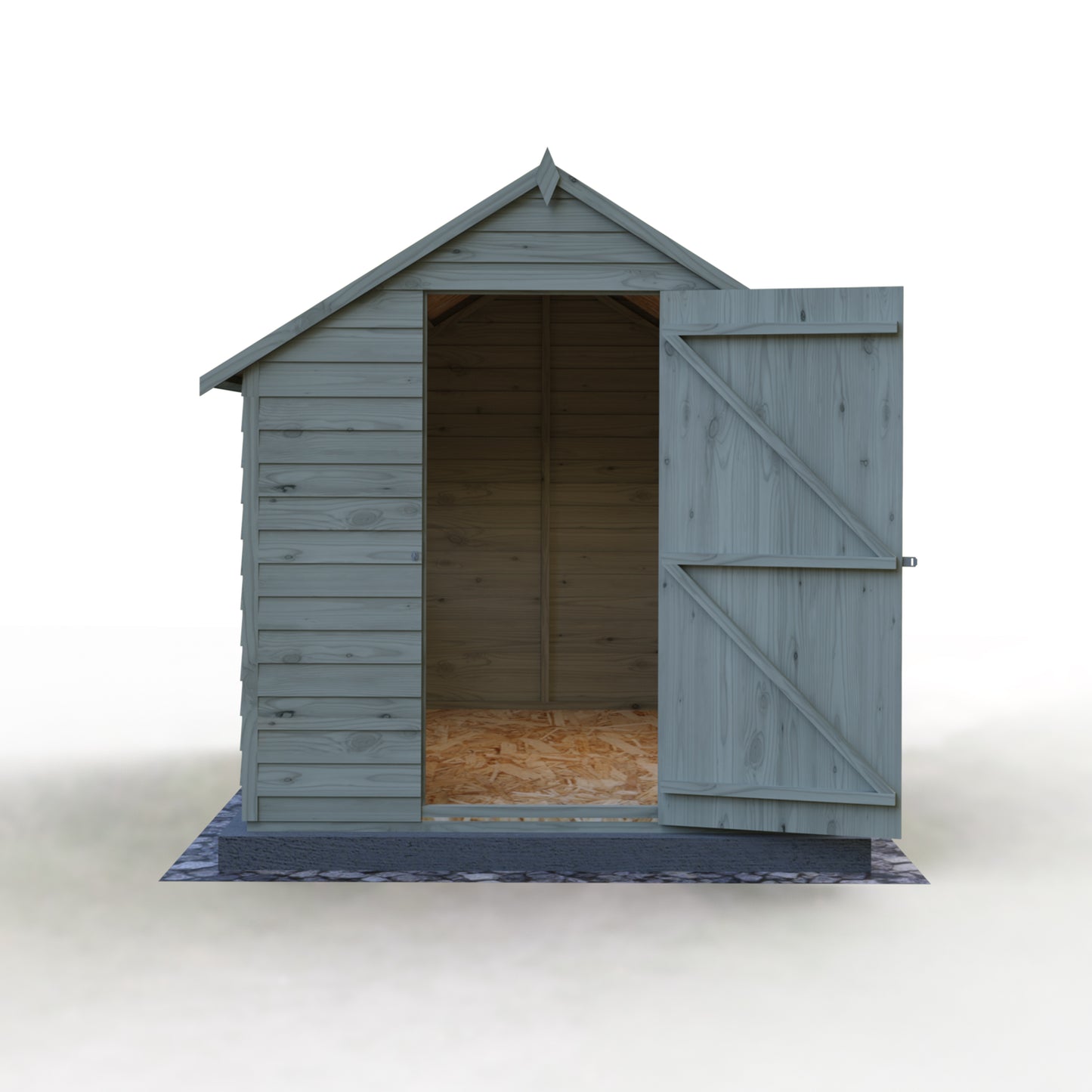 Shire Overlap 8x6 Single Door Value with Window Pressure treated
