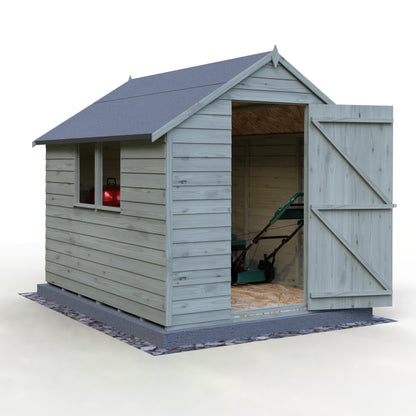 Shire Overlap 8x6 Single Door Value with Window Pressure treated