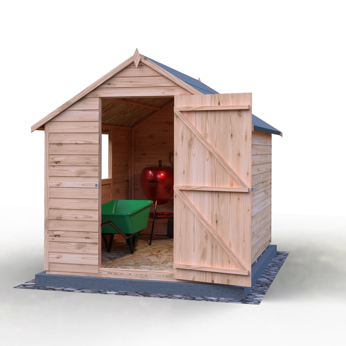 Shire Overlap 8x6 Single Door Value with Window