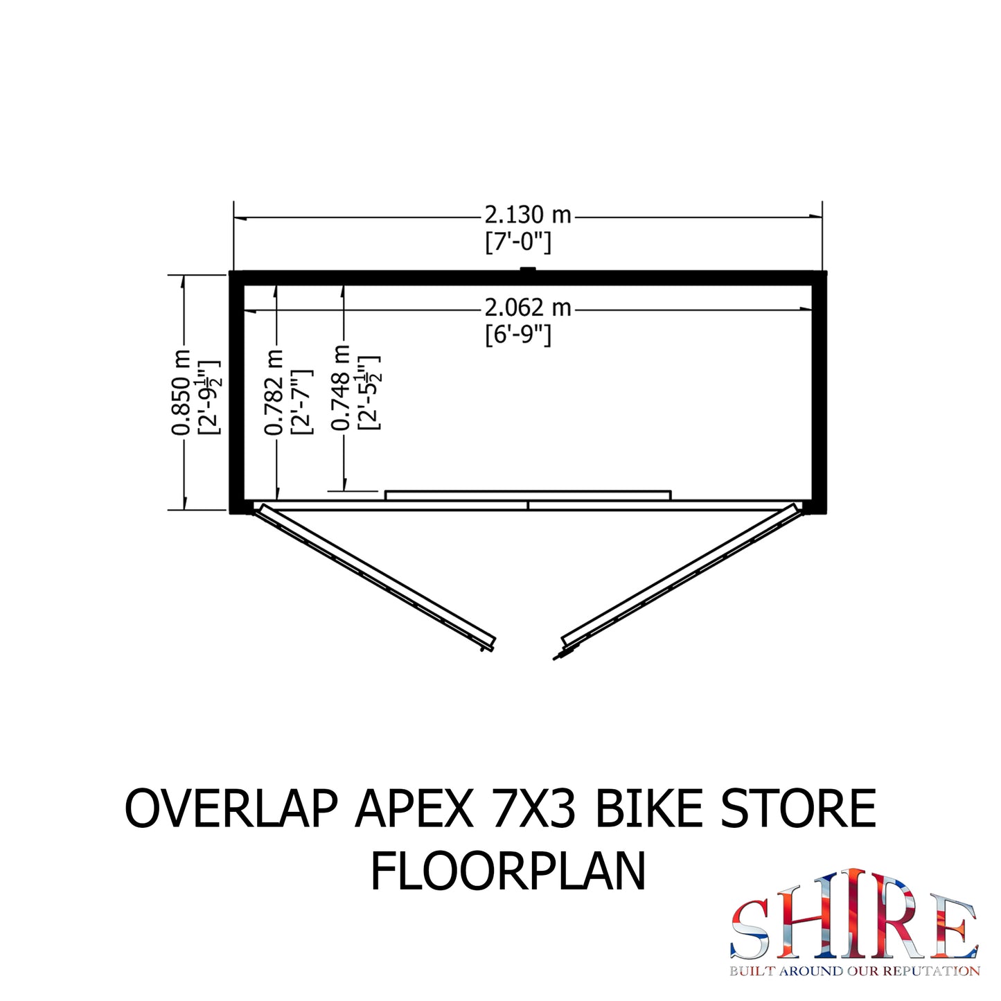 Shire Apex Bike Overlap Store no floor 7x3