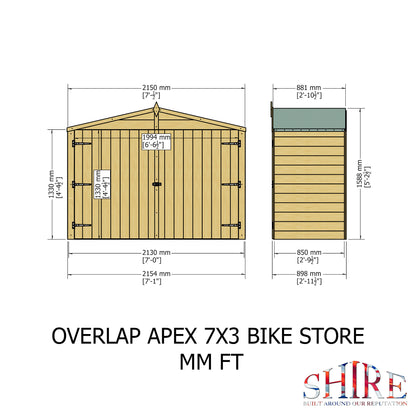 Shire Apex Bike Overlap Store no floor 7x3