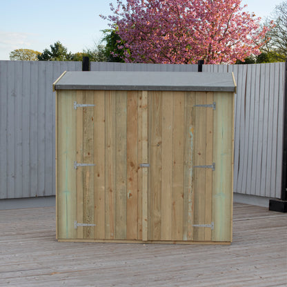 Shire Overlap Pressure Treated Pent 6x3 Double Door