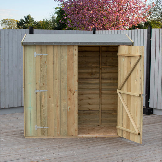 Shire Overlap Pressure Treated Pent 6x3 Double Door