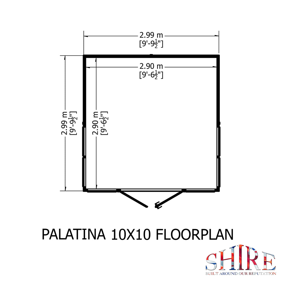 Shire Palatina 10x10 Loglap