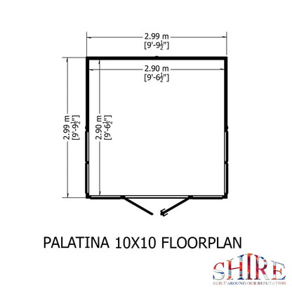 Shire Palatina 10x10 Loglap