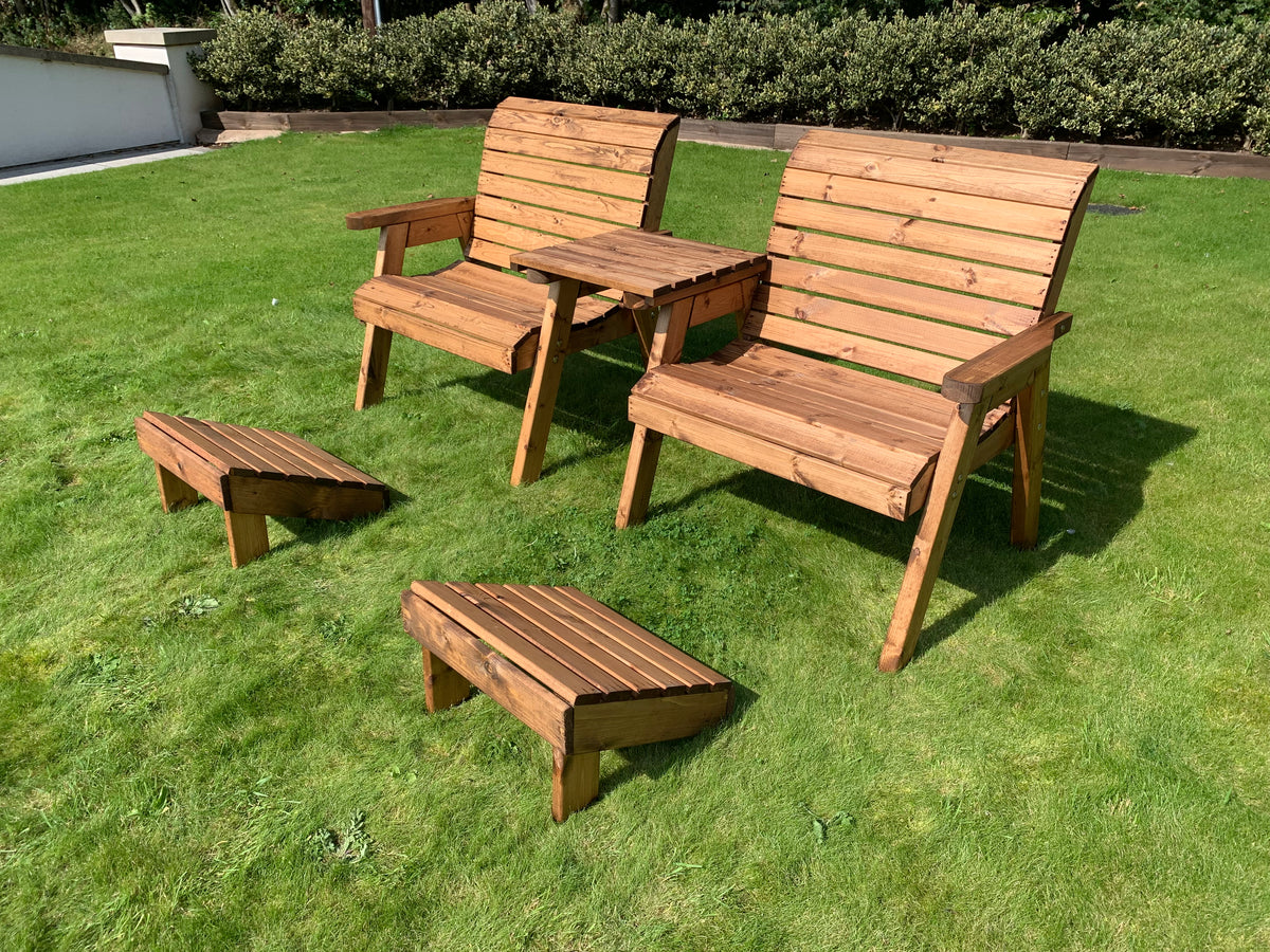 Charles Taylor Grand Twin Straight c/w Footstools