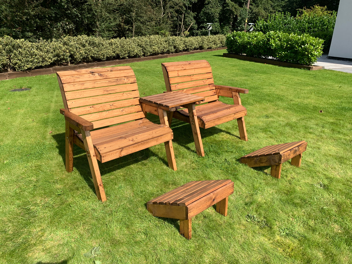 Charles Taylor Grand Twin Straight c/w Footstools