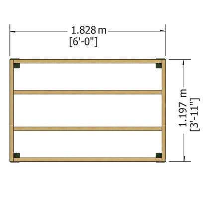 Shire Shetland Shiplap Apex 6x4