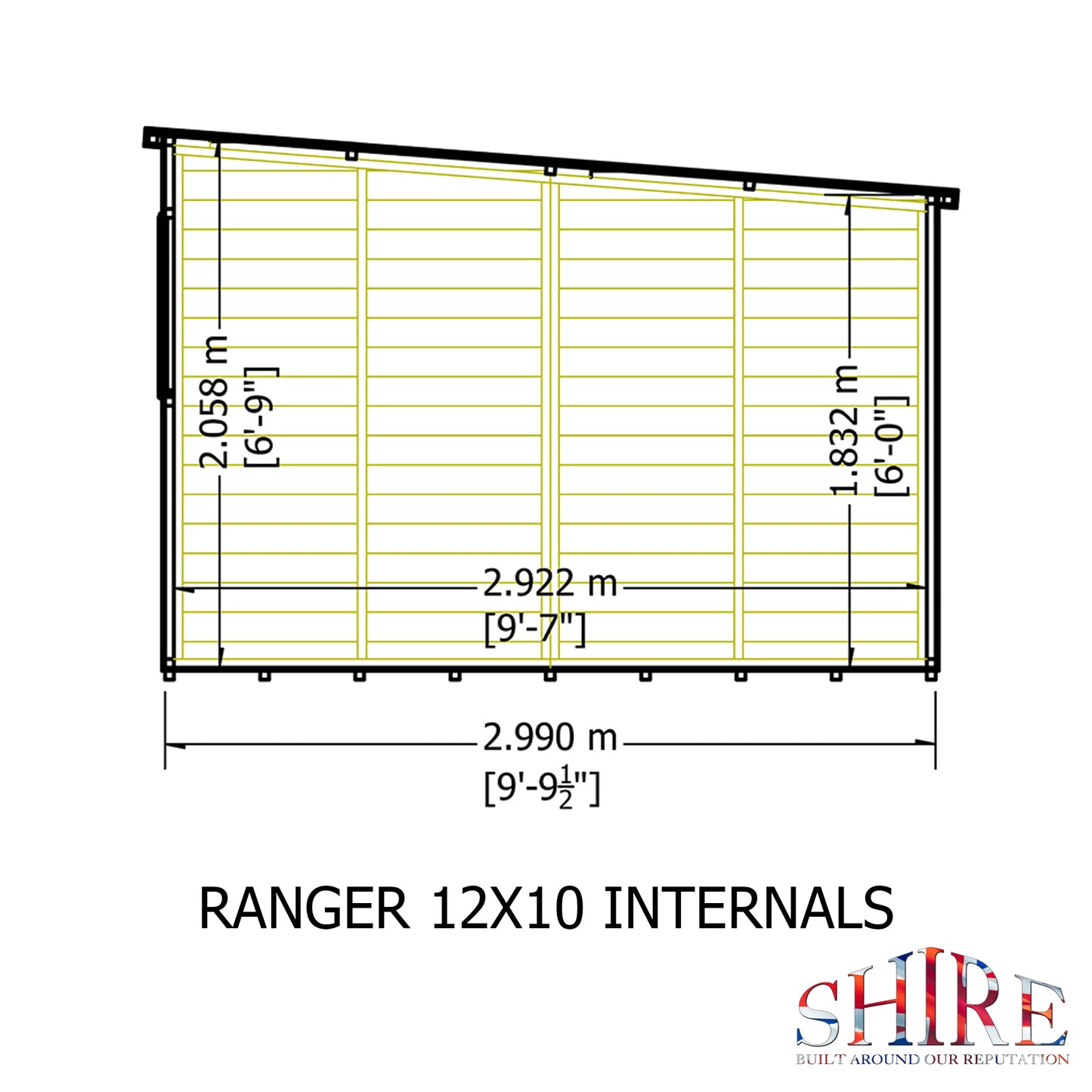 Shire Ranger 12x10 Double Door
