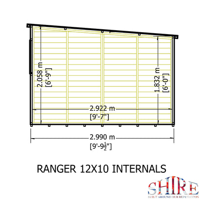 Shire Ranger 12x10 Double Door