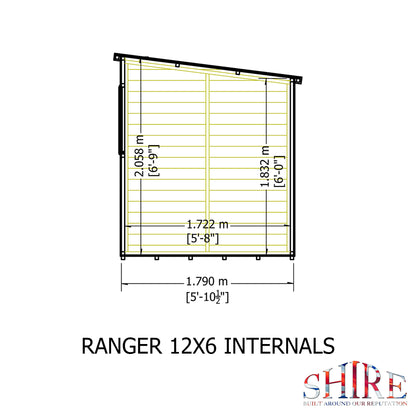 Shire Ranger 12x6 Double Door