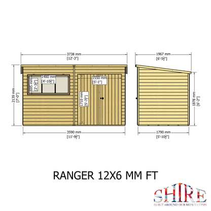 Shire Ranger 12x6 Double Door