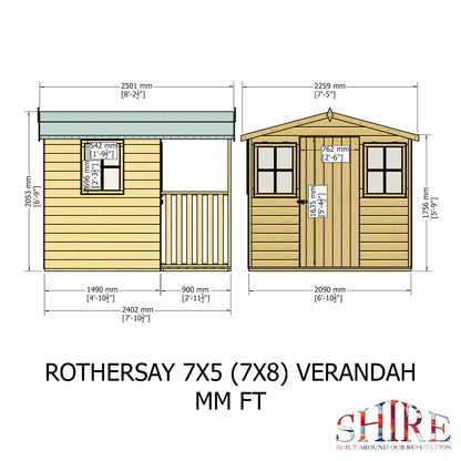 Shire Rothesay 7x8 Shiplap