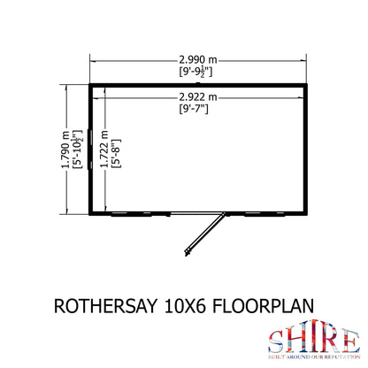 Shire Rothesay 10x6 Loglap
