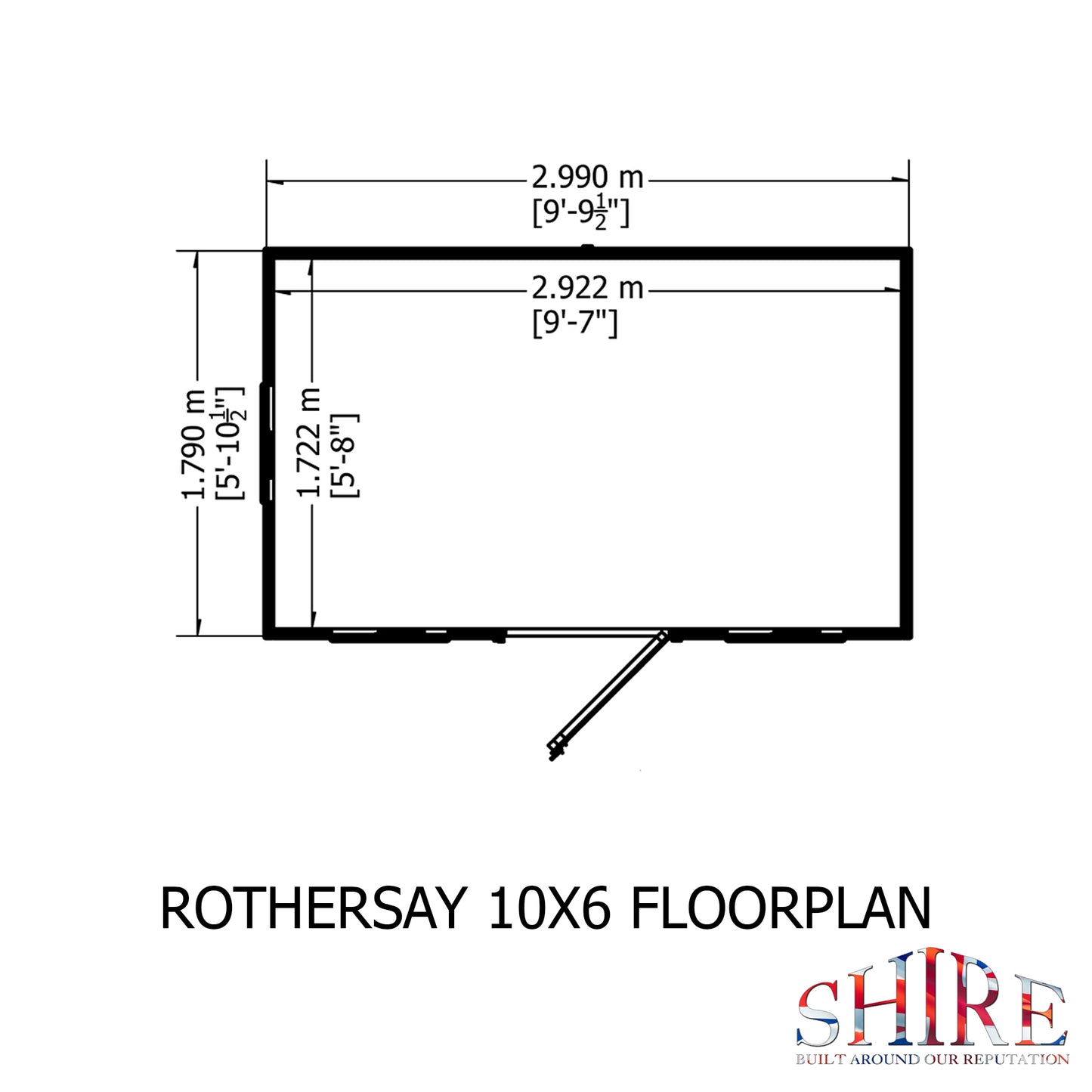 Shire Rothesay 10x6 Shiplap