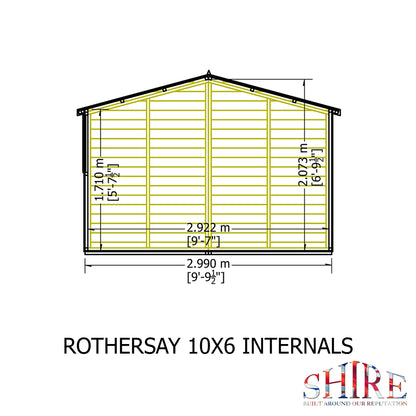 Shire Rothesay 10x6 Shiplap
