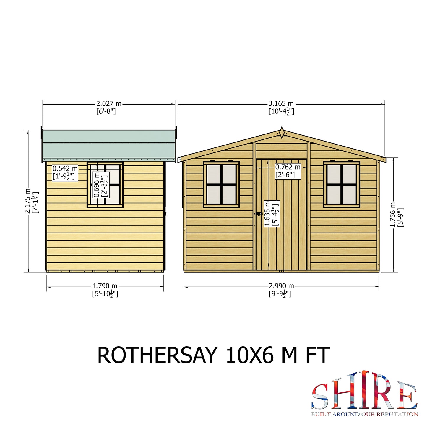 Shire Rothesay 10x6 Shiplap