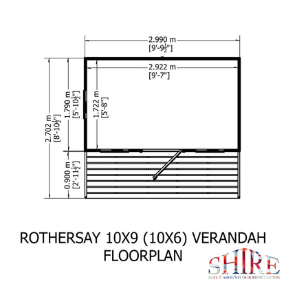 Shire Rothesay 10x9 Loglap