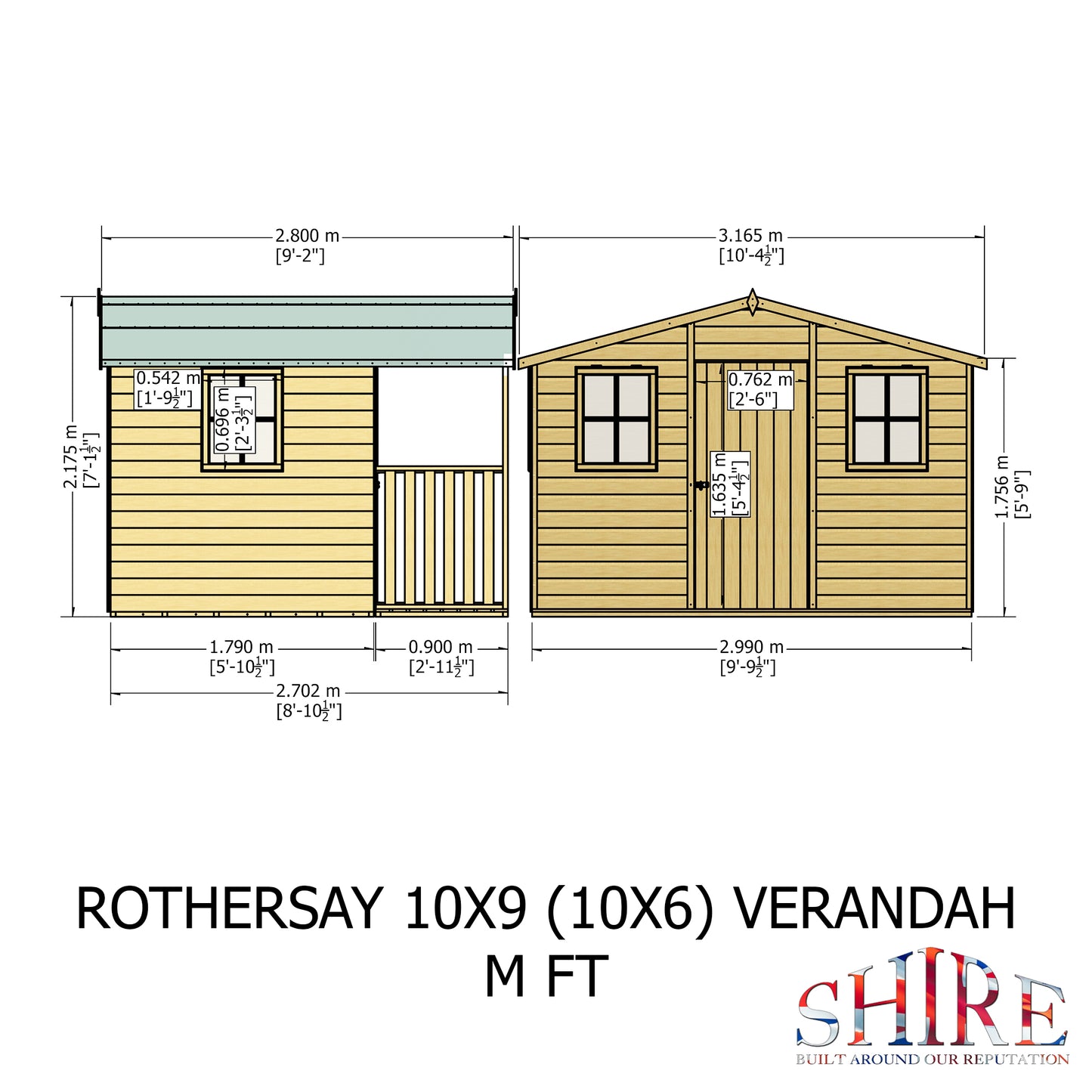 Shire Rothesay 10x9 Shiplap