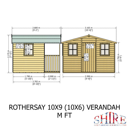 Shire Rothesay 10x9 Shiplap