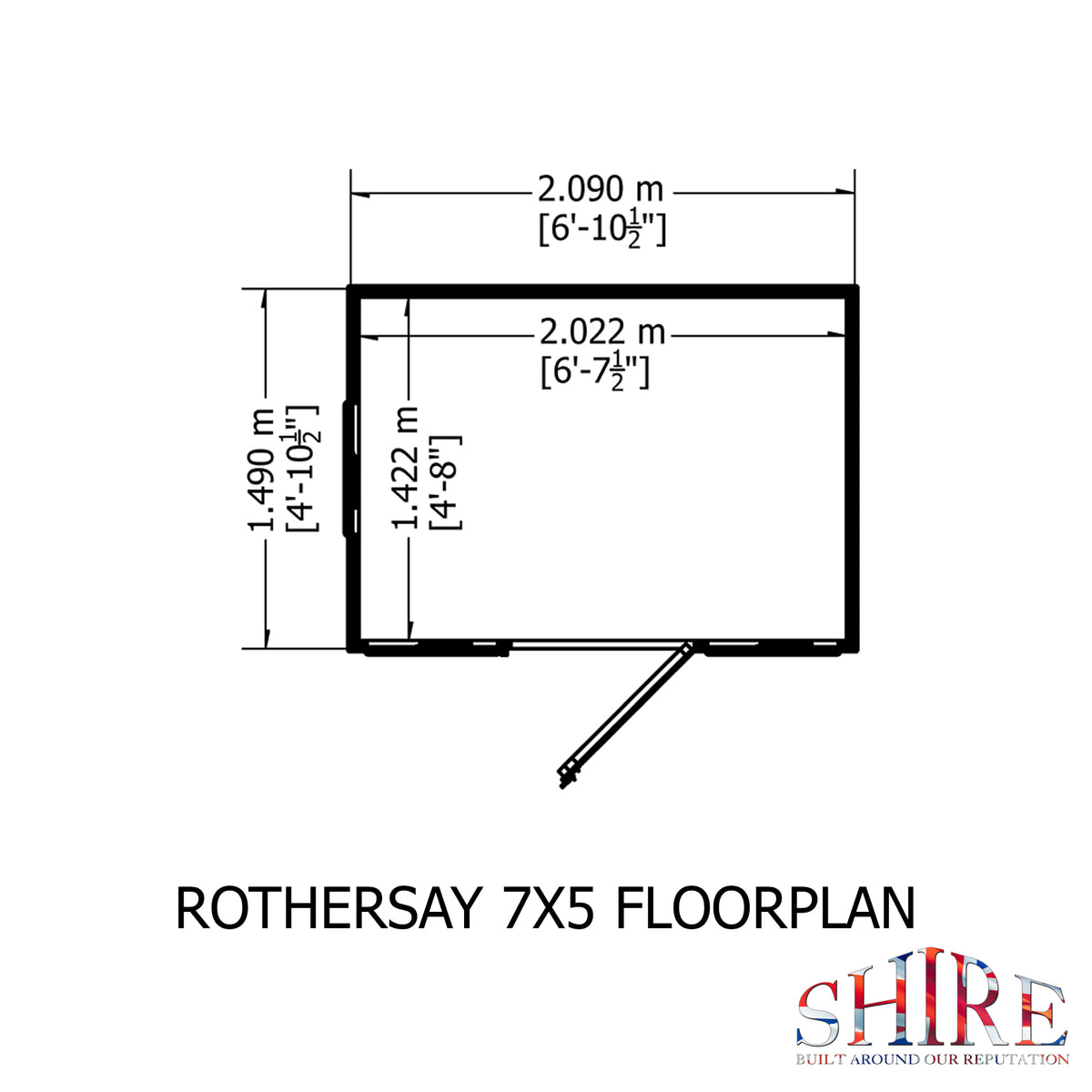 Shire Rothesay 7x5 Loglap