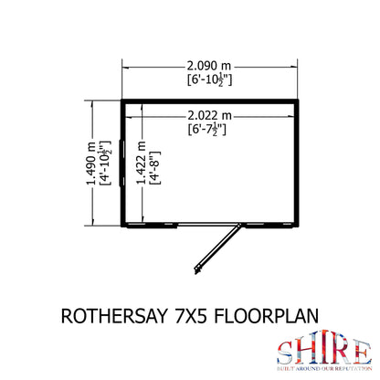 Shire Rothesay 7x5 Loglap