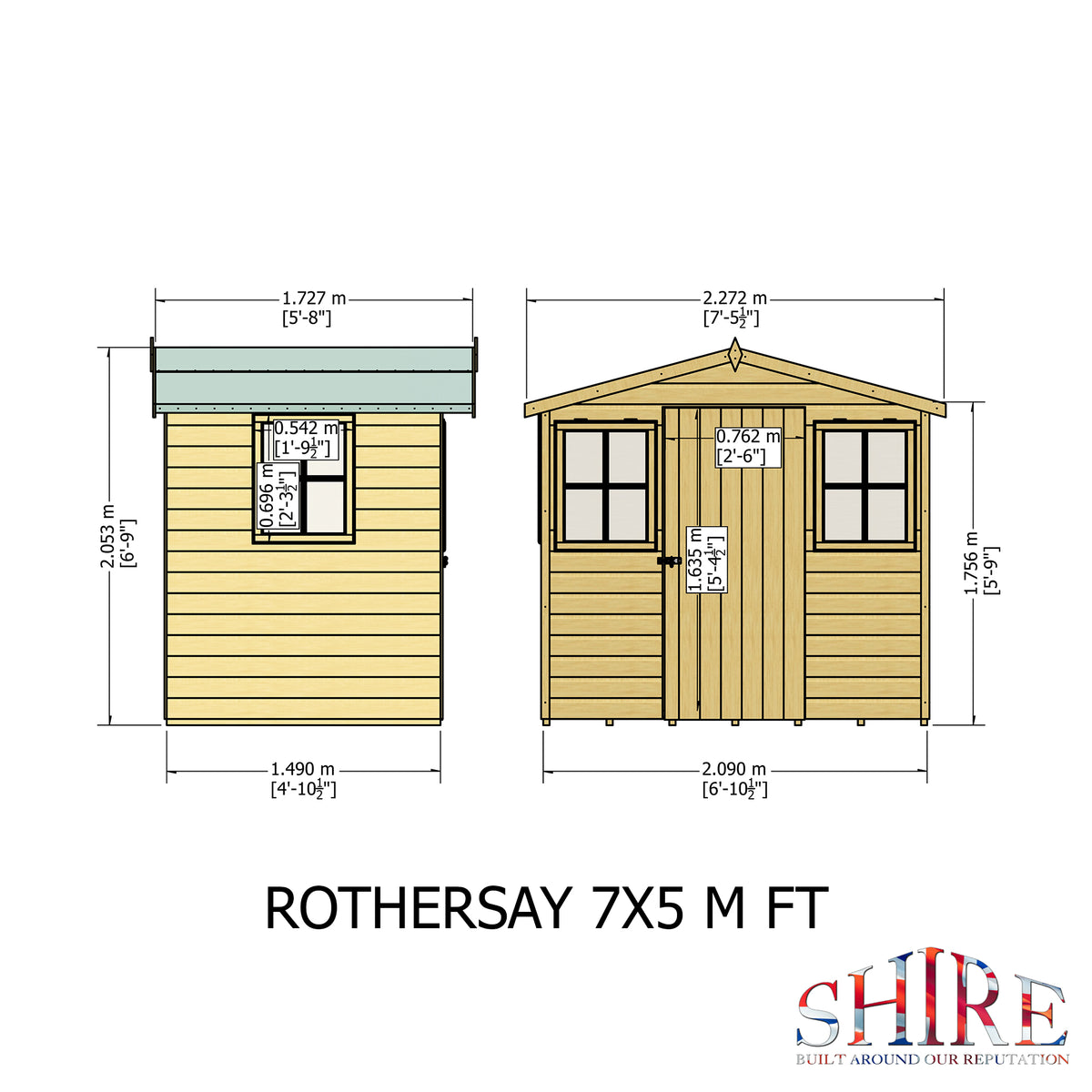 Shire Rothesay 7x5 Loglap