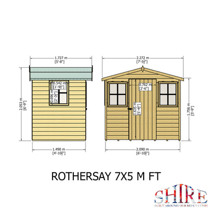 Shire Rothesay 7x5 Shiplap